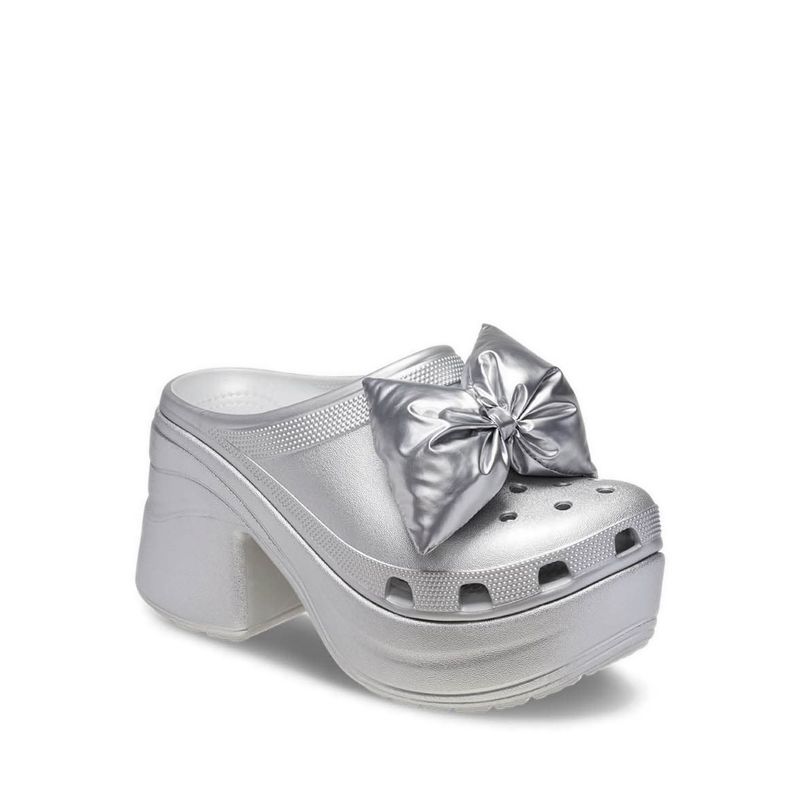 CROCS SIREN METALLIC BOW CLOG