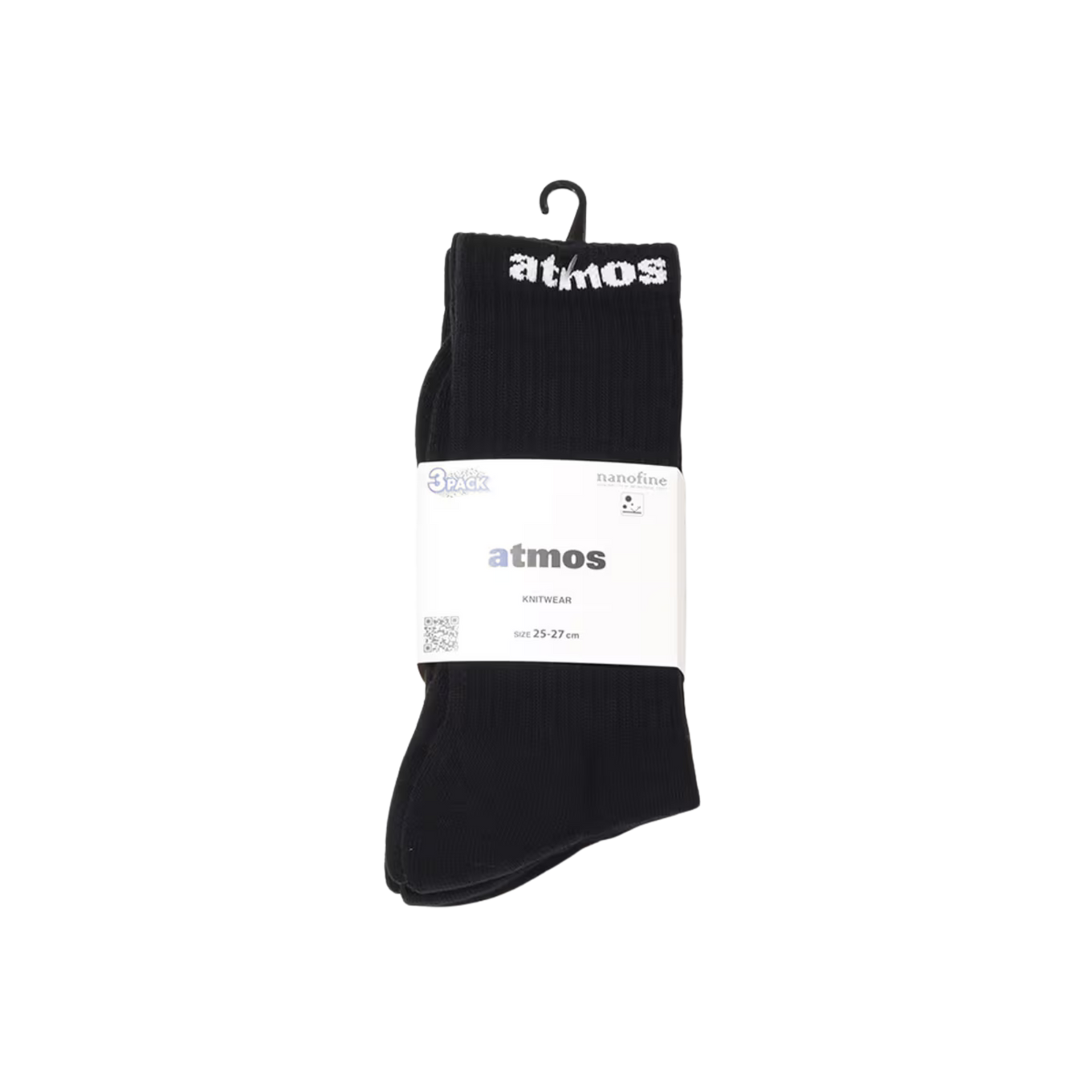 ATMOS SMALL JACQUARD LOGO 3P SOCKS