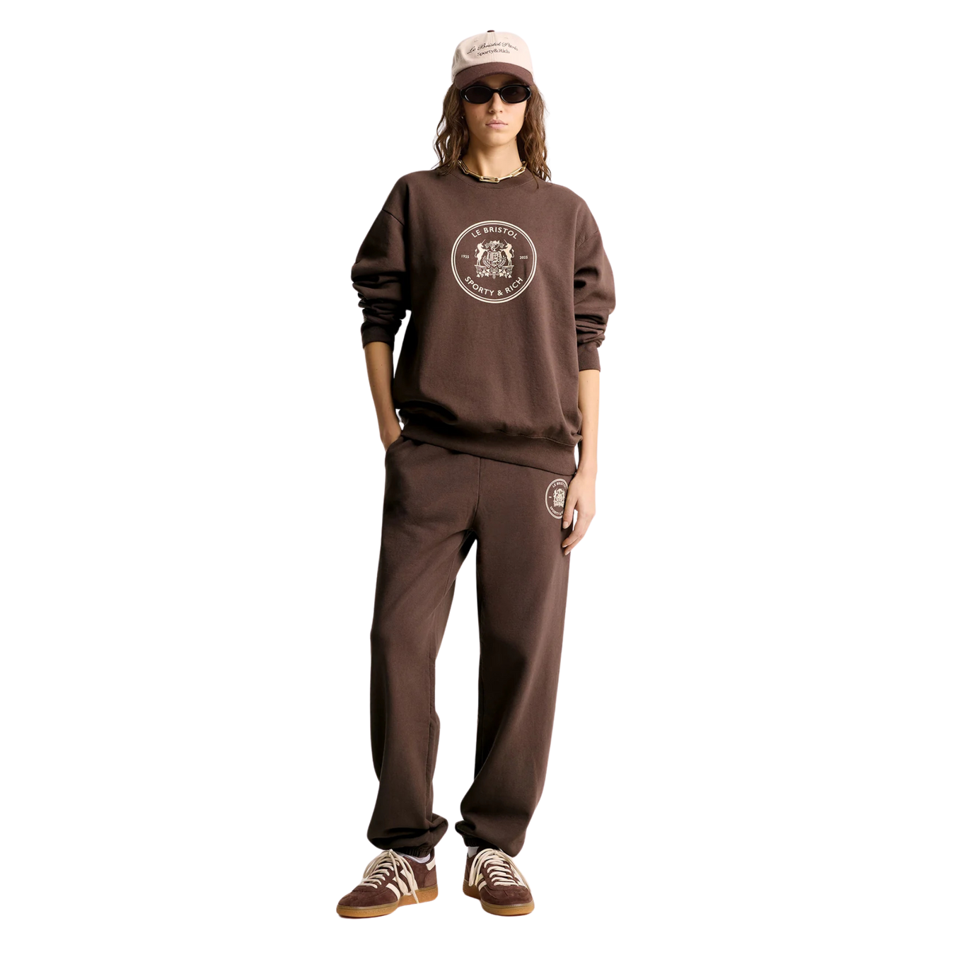 SPORTY & RICH BRISTOL CREST 100TH CREWNECK