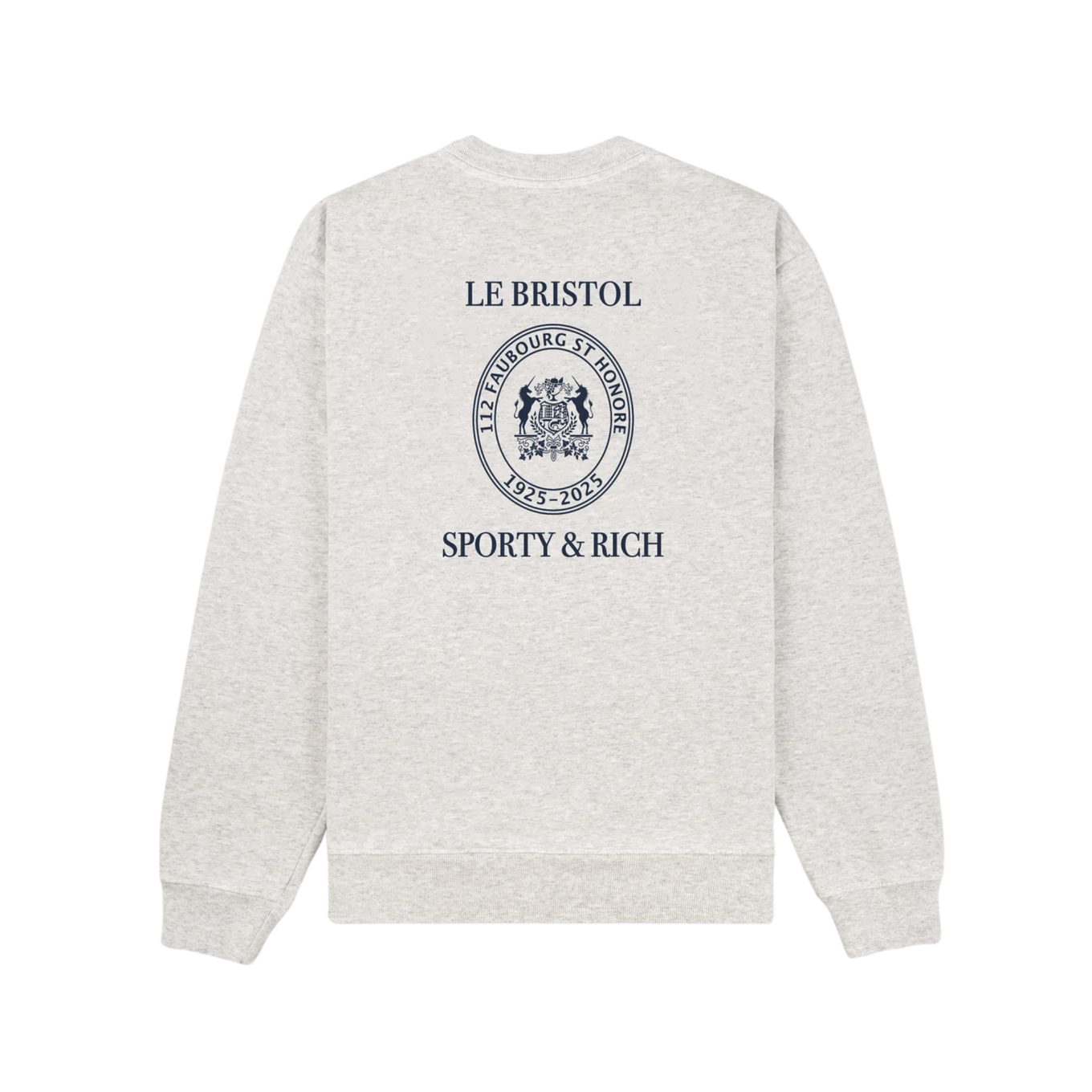SPORTY & RICH CREST SEAL 100TH CREWNECK