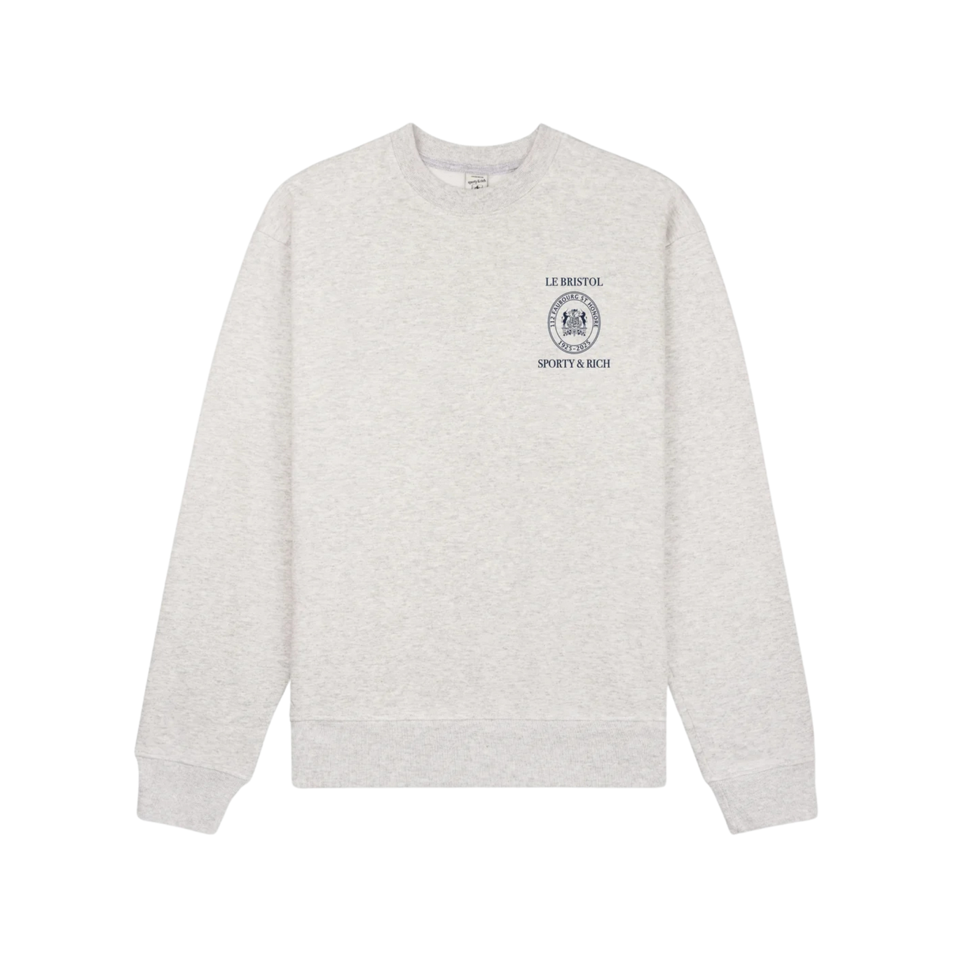 SPORTY & RICH CREST SEAL 100TH CREWNECK