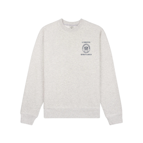 SPORTY & RICH CREST SEAL 100TH CREWNECK