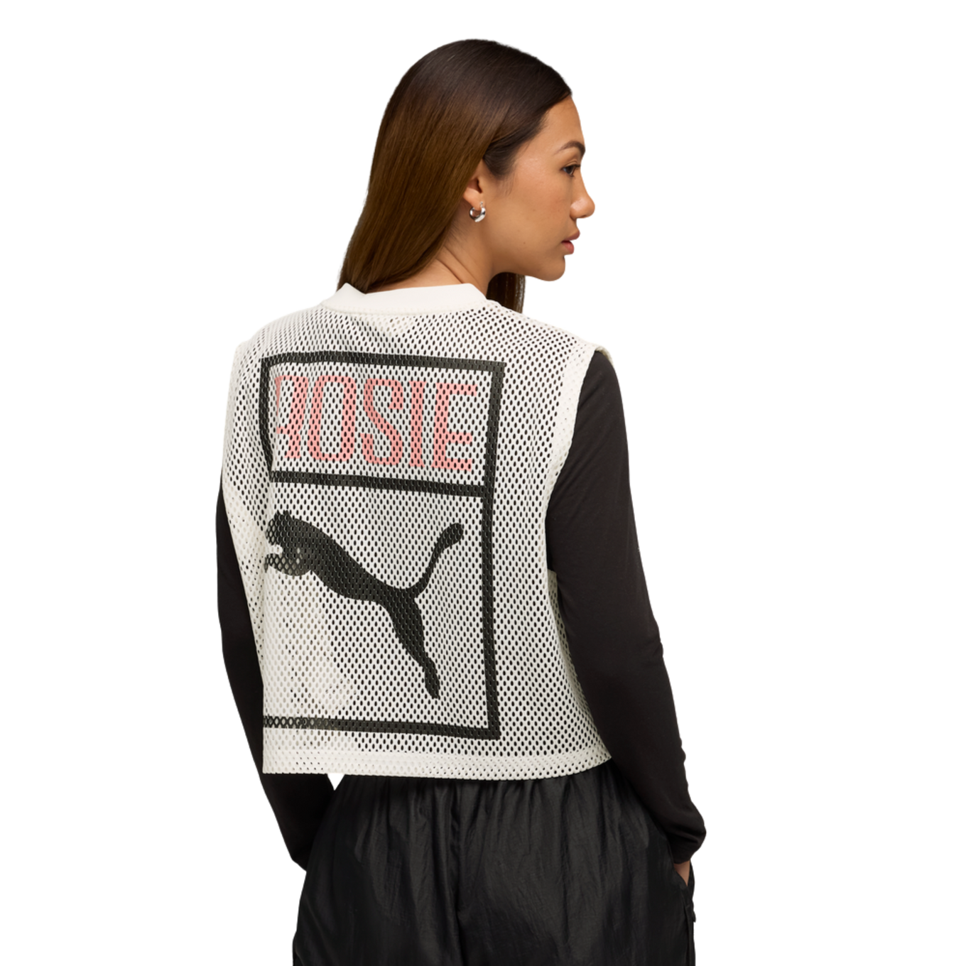 PUMA X ROSE RELAXED MESH TOP