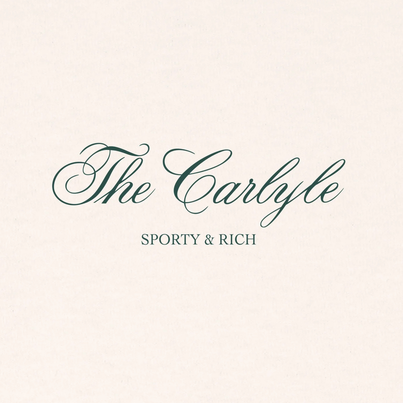 SPORTY & RICH THE CARLYLE SCRIPT CREWNECK