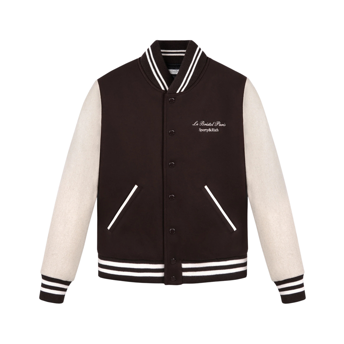 SPORTY & RICH FAUBOURG WOOL VARSITY JACKET