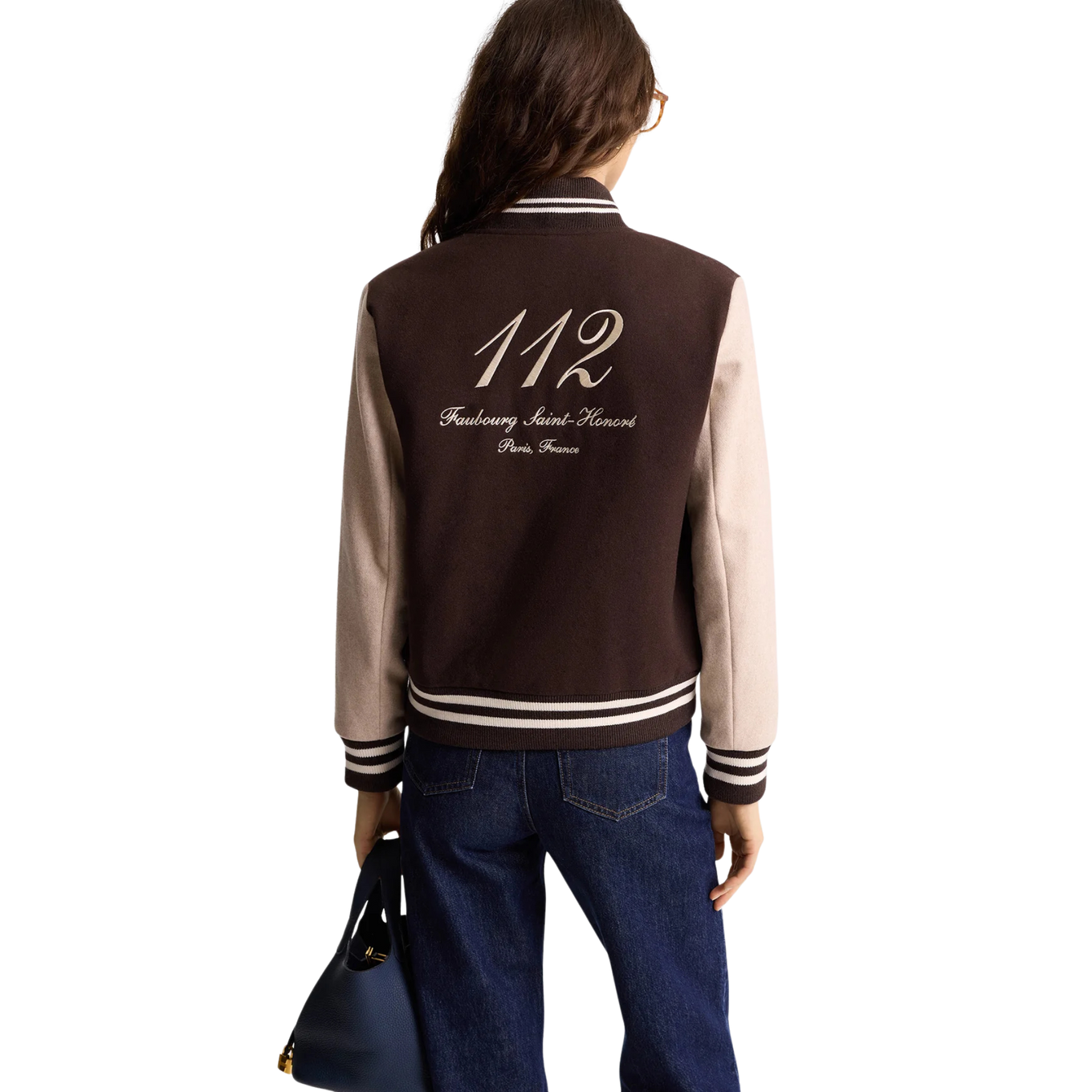 SPORTY & RICH FAUBOURG WOOL VARSITY JACKET