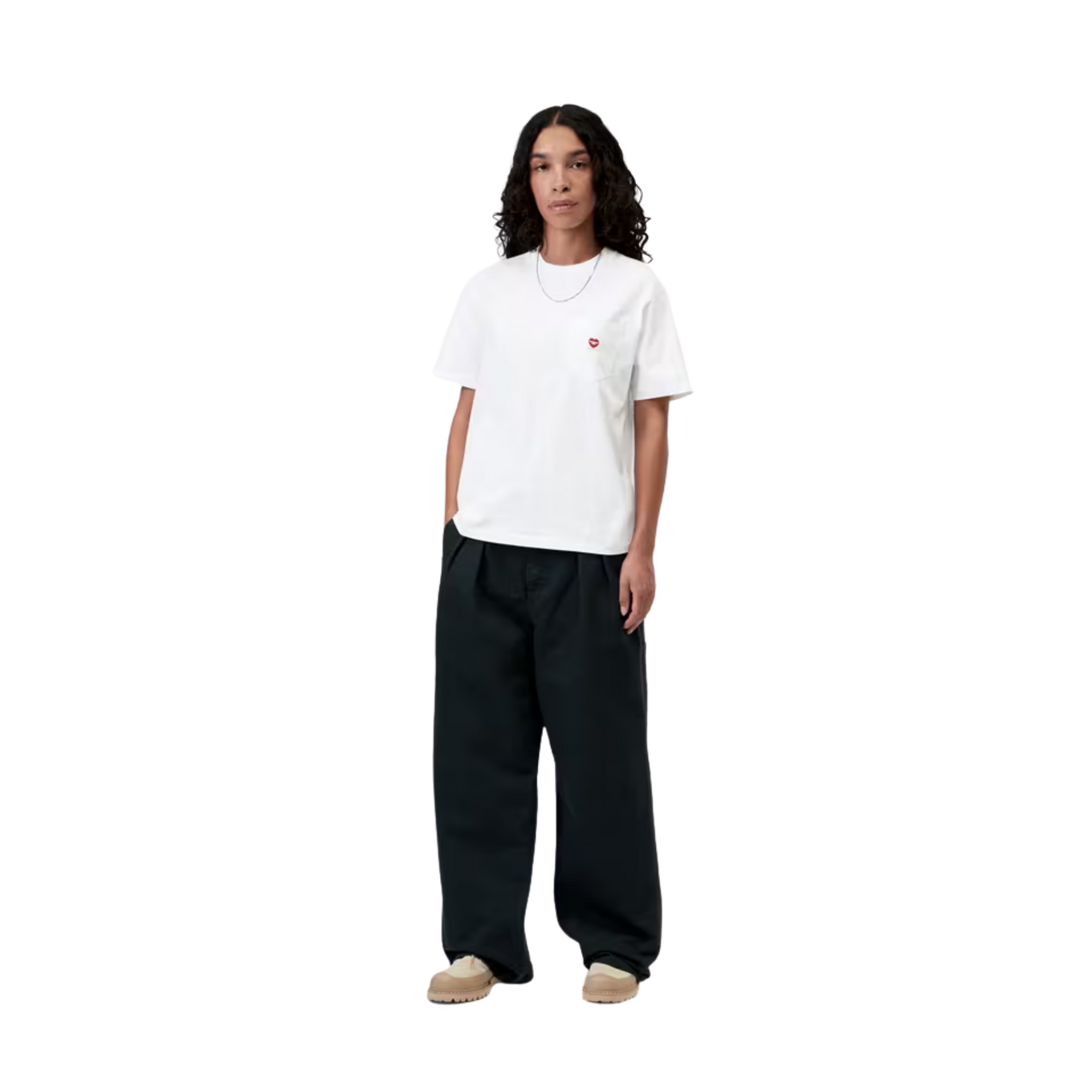 CARHARTT WIP W S/S POCKET SMALL HEART T-SHIRT