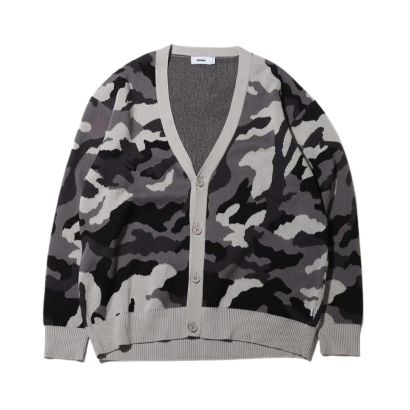 Camo cardigan sweater online