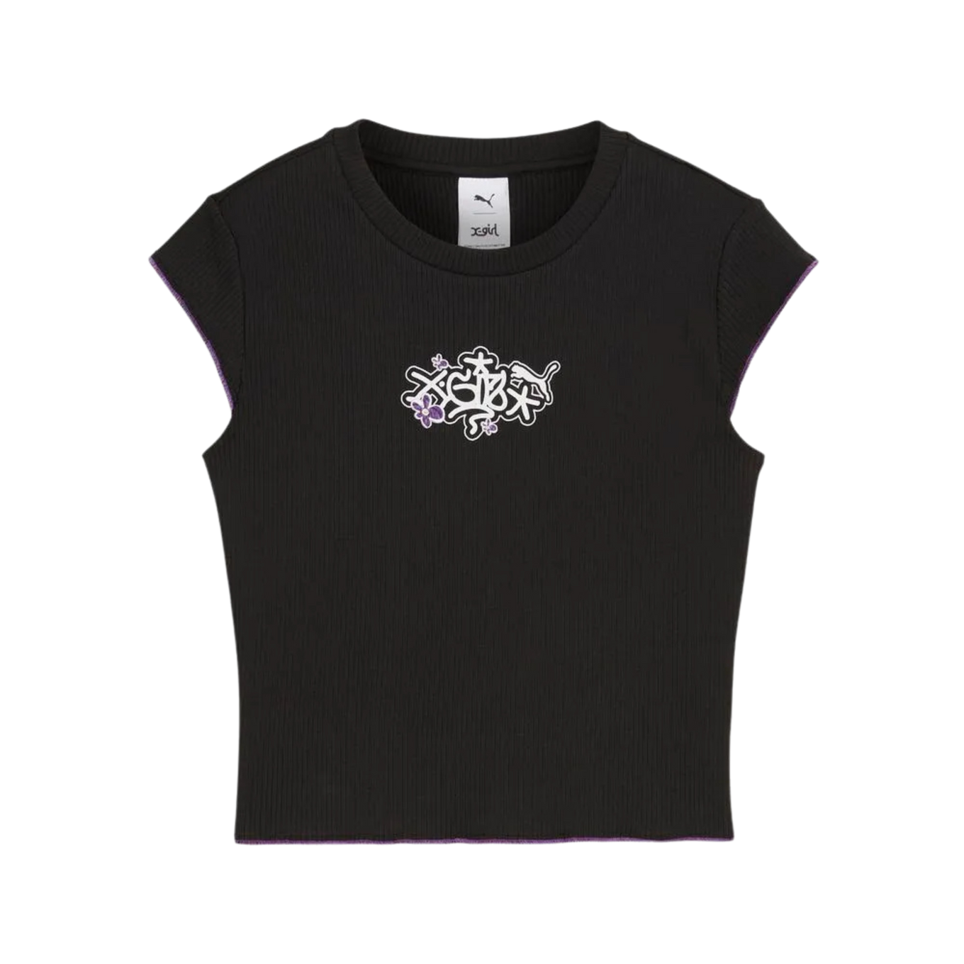 PUMA X X-GIRL RIBBED SLIM TEE