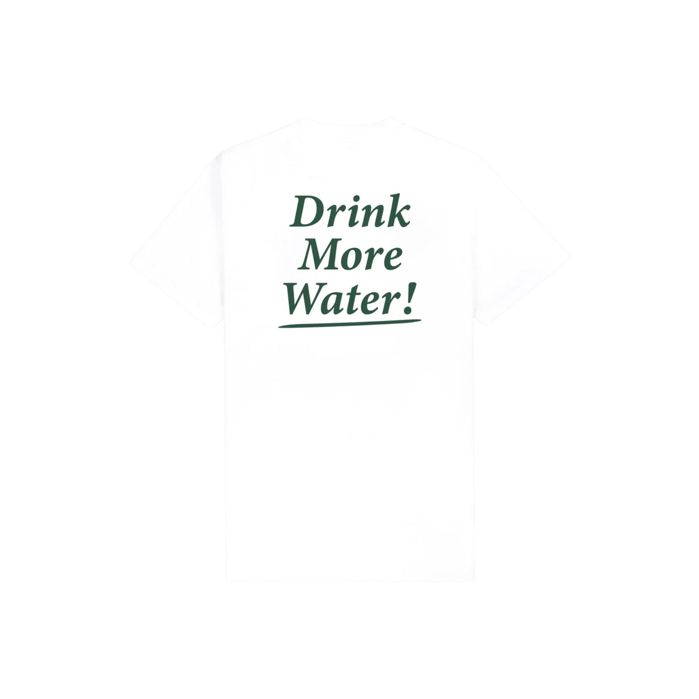 SPORTY & RICH DRINK MORE WATER T-SHIRT