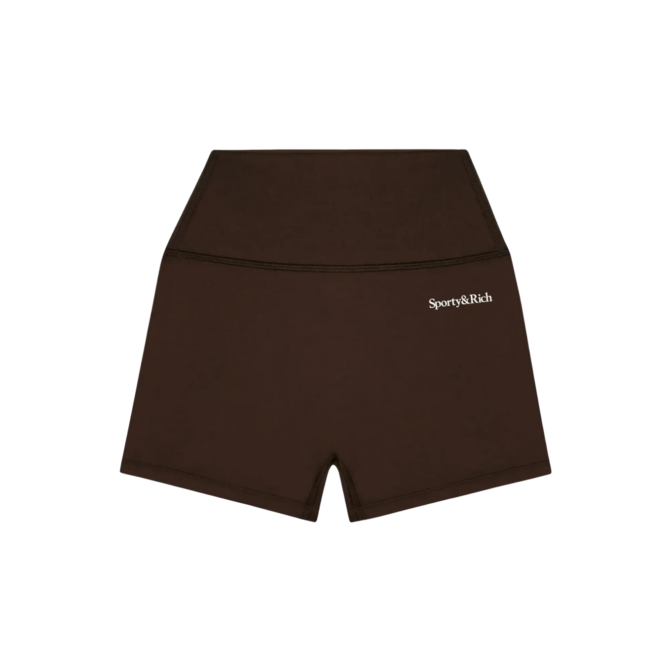 SPORTY & RICH SERIF LOGO MINI BIKER SHORT