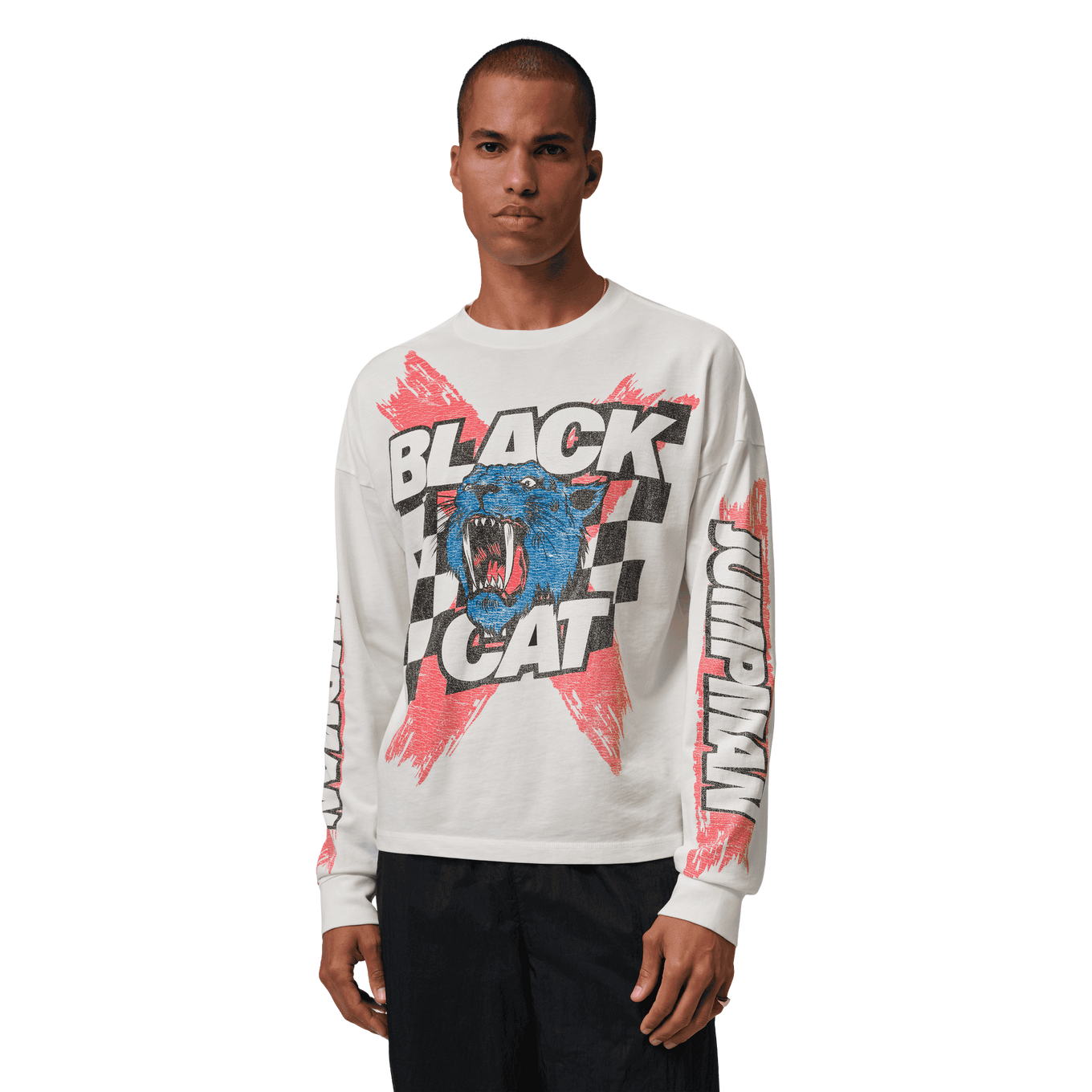 NIKE M J BLACK CAT LS TEE