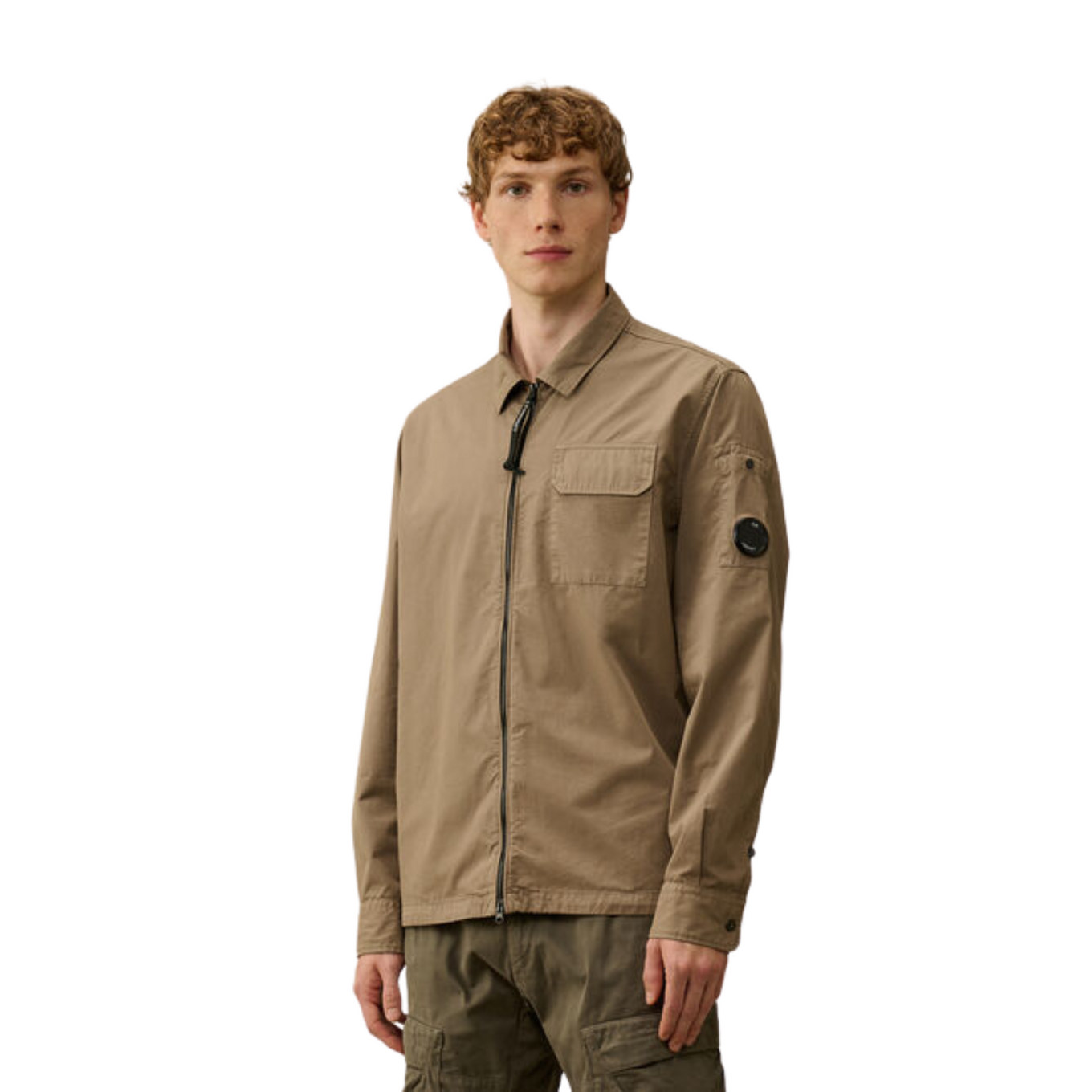 C.P. COMPANY ORGANIC GABARDINE ZIPPED OVERSHIRT