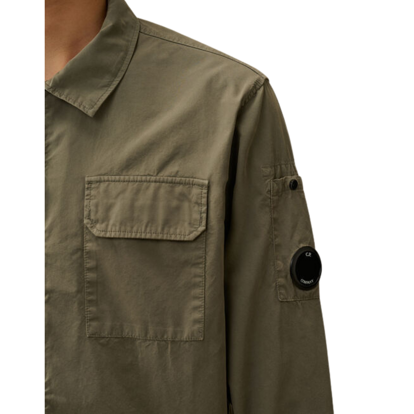 C.P. COMPANY ORGANIC GABARDINE ZIPPED OVERSHIRT