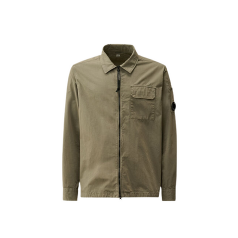 C.P. COMPANY ORGANIC GABARDINE ZIPPED OVERSHIRT