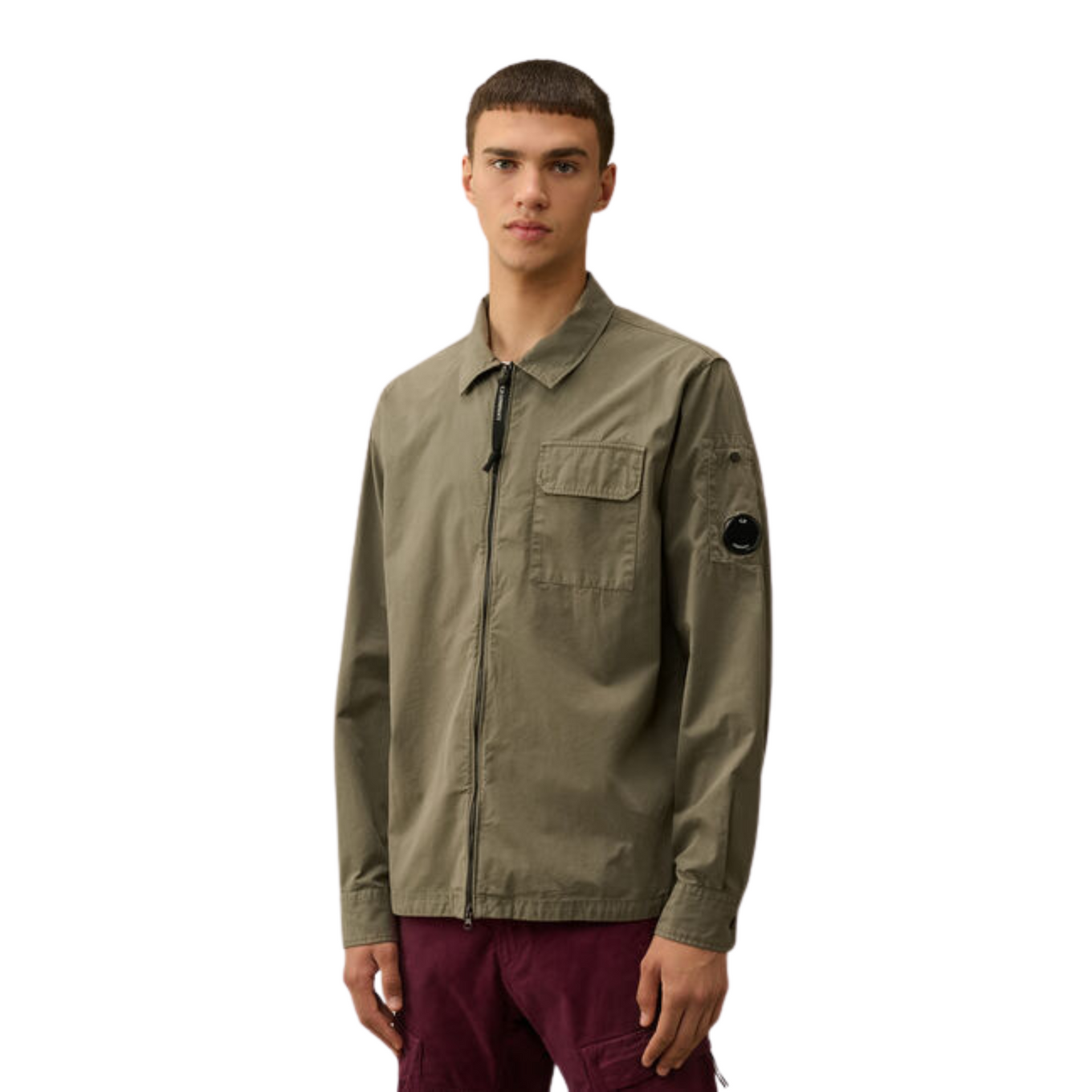 C.P. COMPANY ORGANIC GABARDINE ZIPPED OVERSHIRT