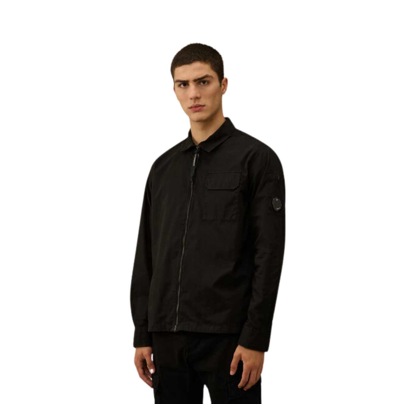 C.P. COMPANY ORGANIC GABARDINE ZIPPED OVERSHIRT