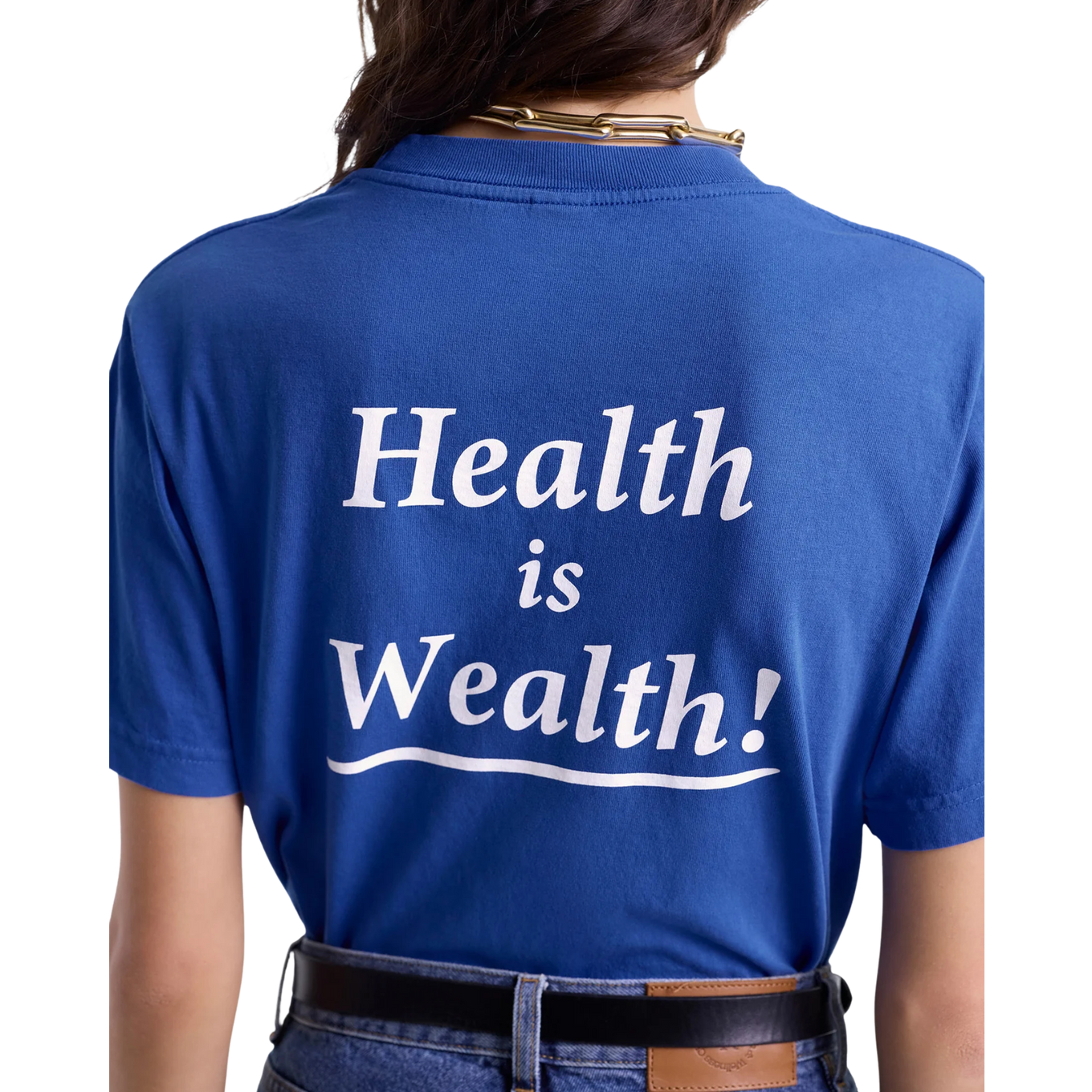 SPORTY & RICH HEALTH IS WEALTH T- SHIRT