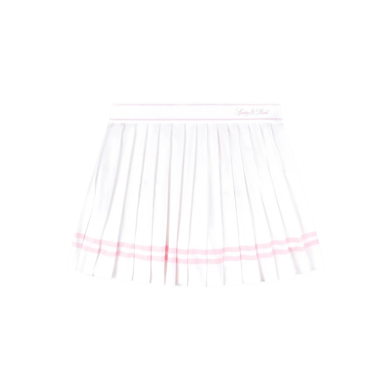 SPORTY & RICH VENDOME SCRIPT PLEATED SKIRT