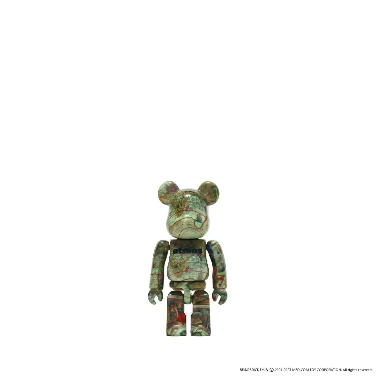 MEDICOM TOY BEARBRICK ATMOS AGED MAP 100 400