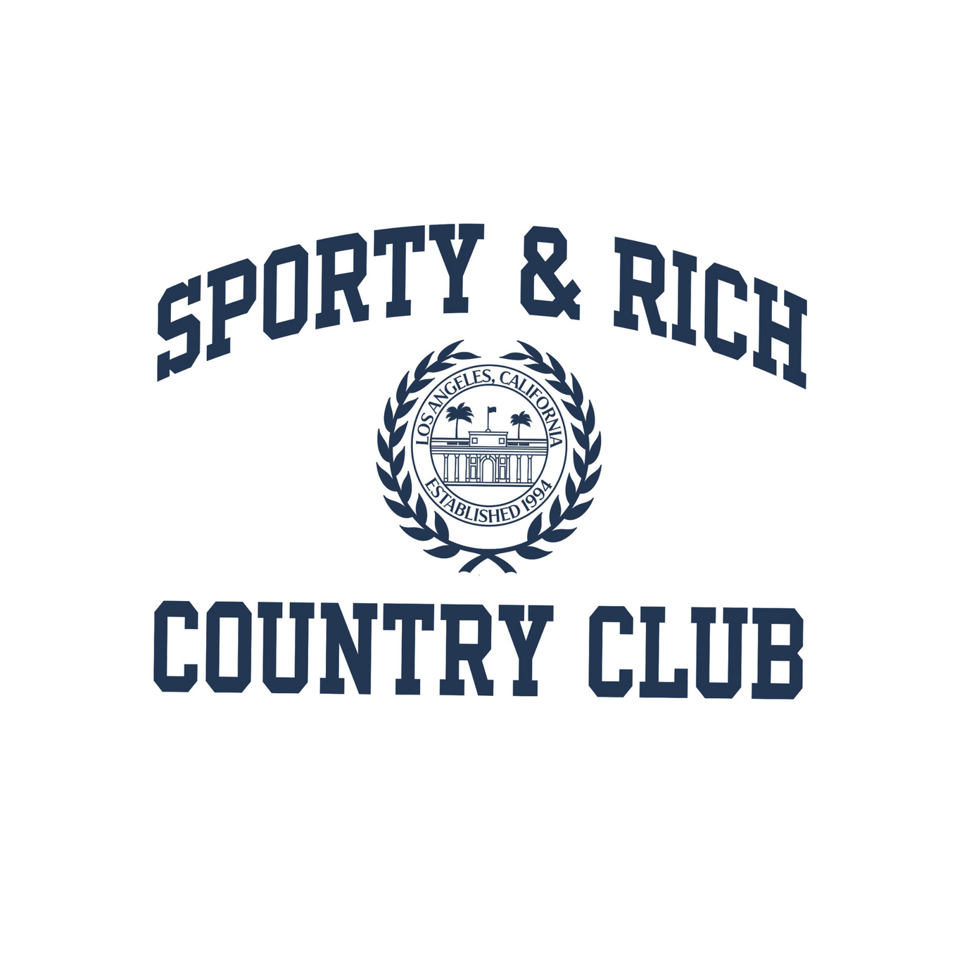 SPORTY & RICH VARSITY CREST T-SHIRT