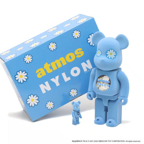 MEDICOM TOY BEARBRICK ATMOS X NYLON JAP