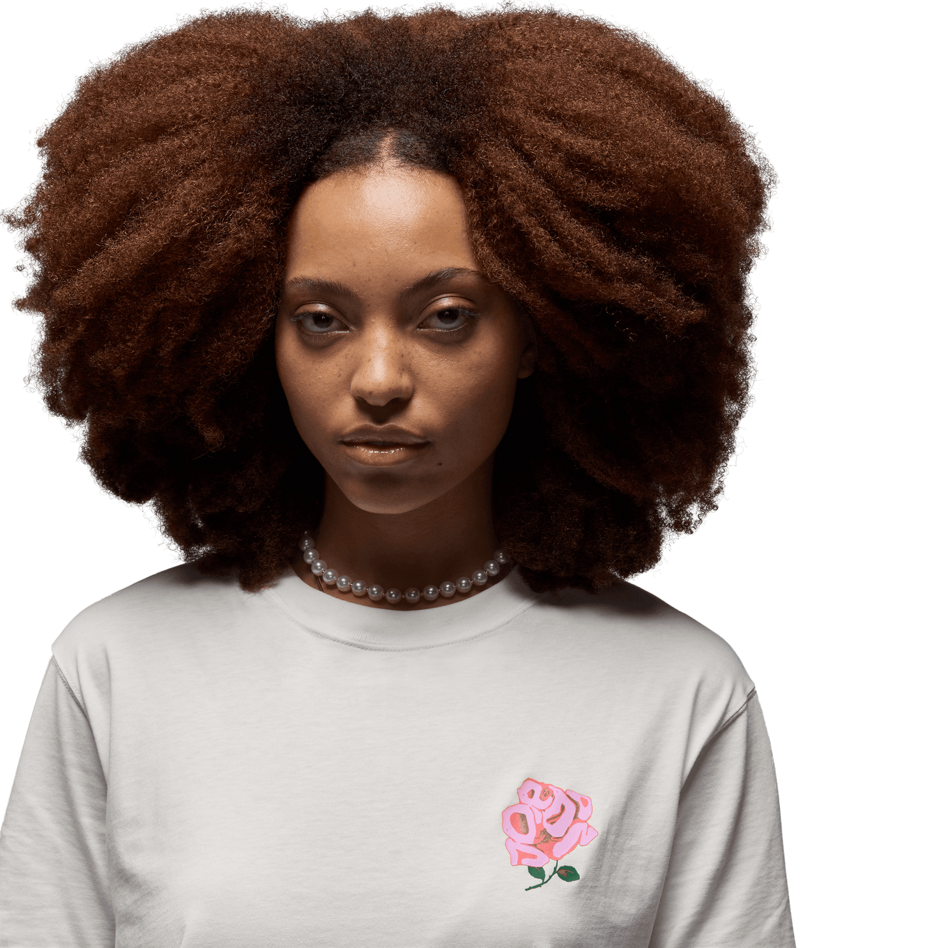 NIKE W J SS GF GFX TEE ROSE