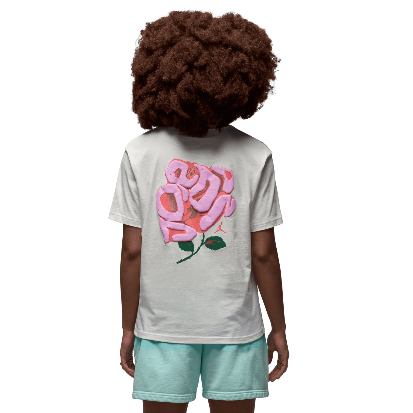 NIKE W J SS GF GFX TEE ROSE