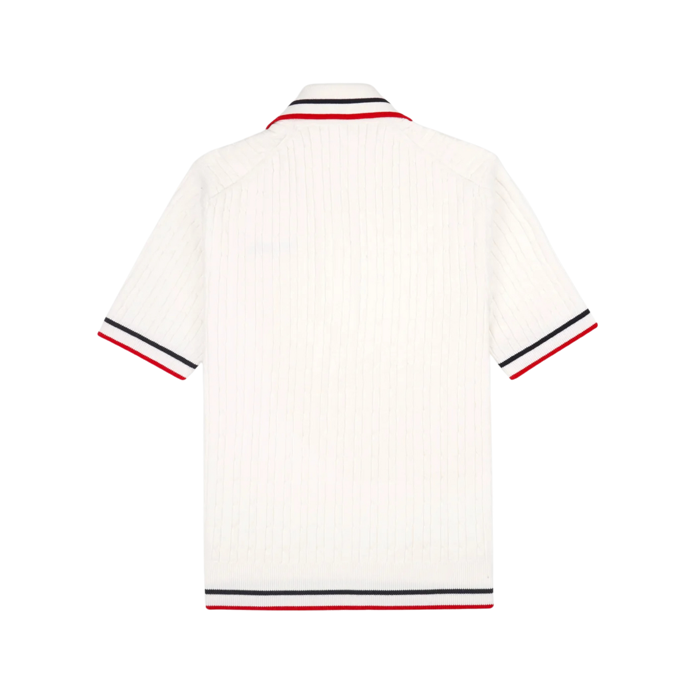 SPORTY & RICH SERIF LOGO MINI CABLE POLO