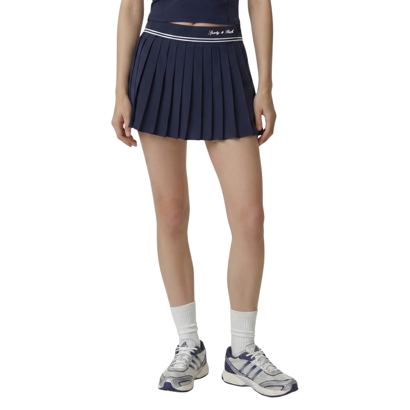 SPORTY & RICH SIGNATURE LOGO ABIGAIL SKIRT