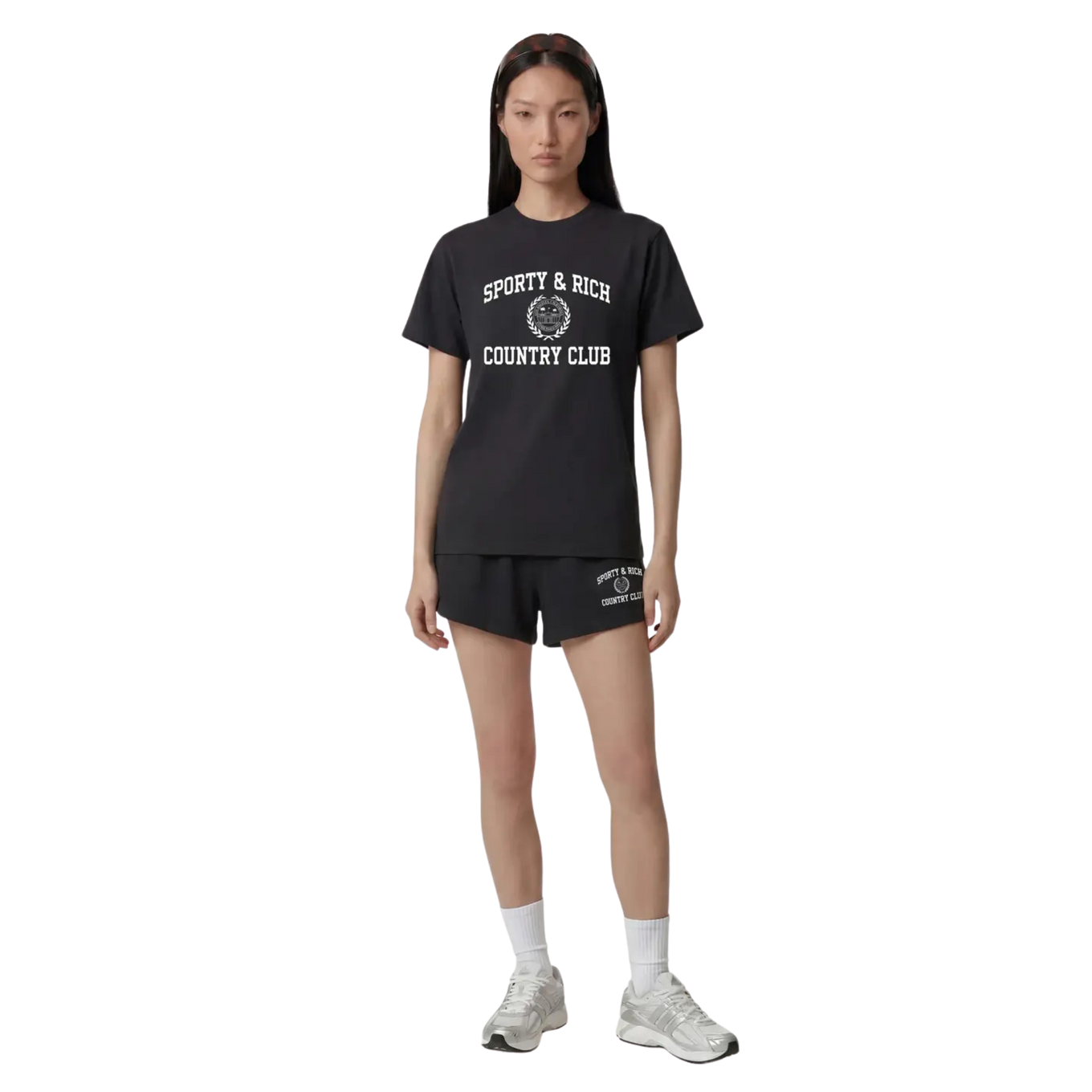 SPORTY & RICH VARSITY CREST TSHIRT