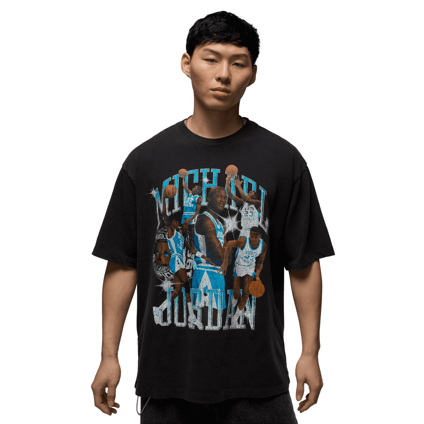 NIKE M J FLT ESS OVS GFX SS CRW