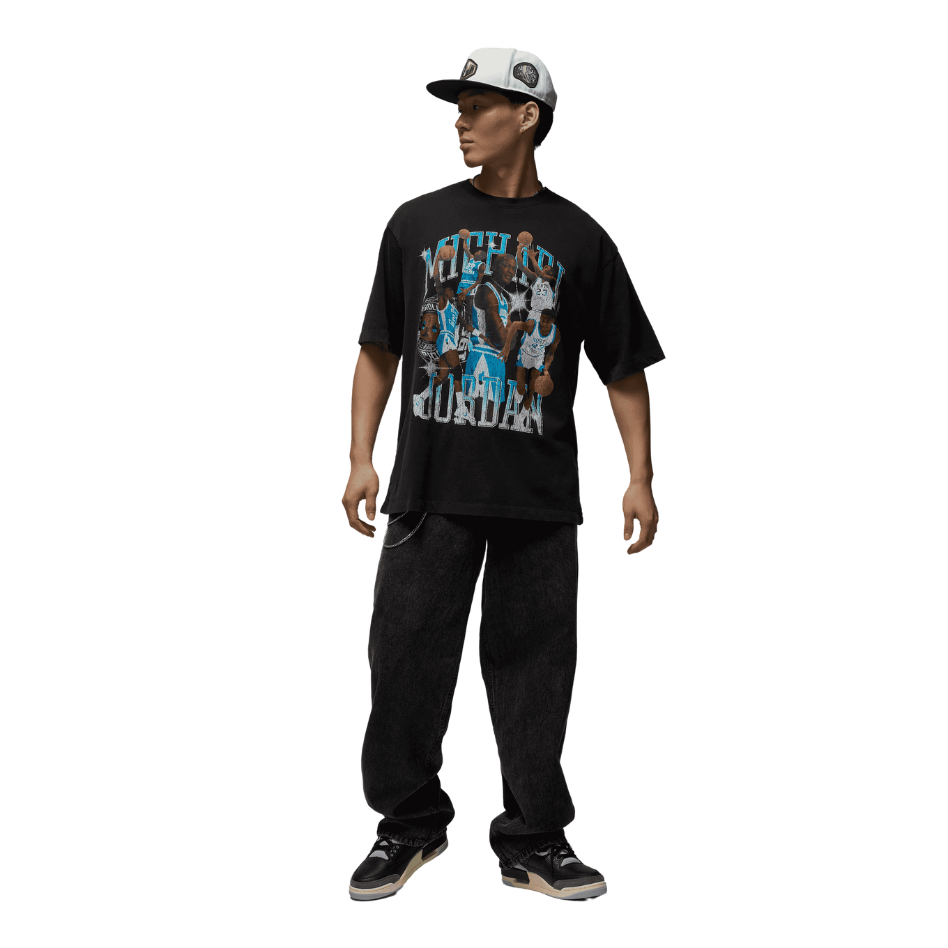 NIKE M J FLT ESS OVS GFX SS CRW