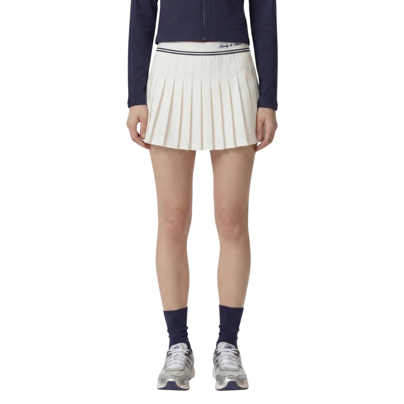 SPORTY & RICH SIGNATURE LOGO ABIGAIL SKIRT
