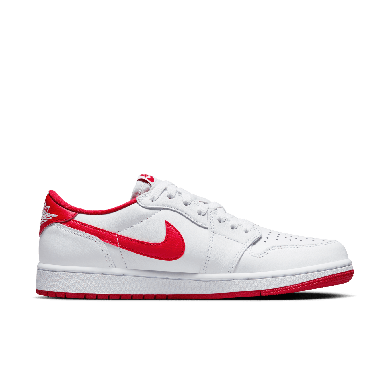 Jordan 1 retro low white varsity red deals
