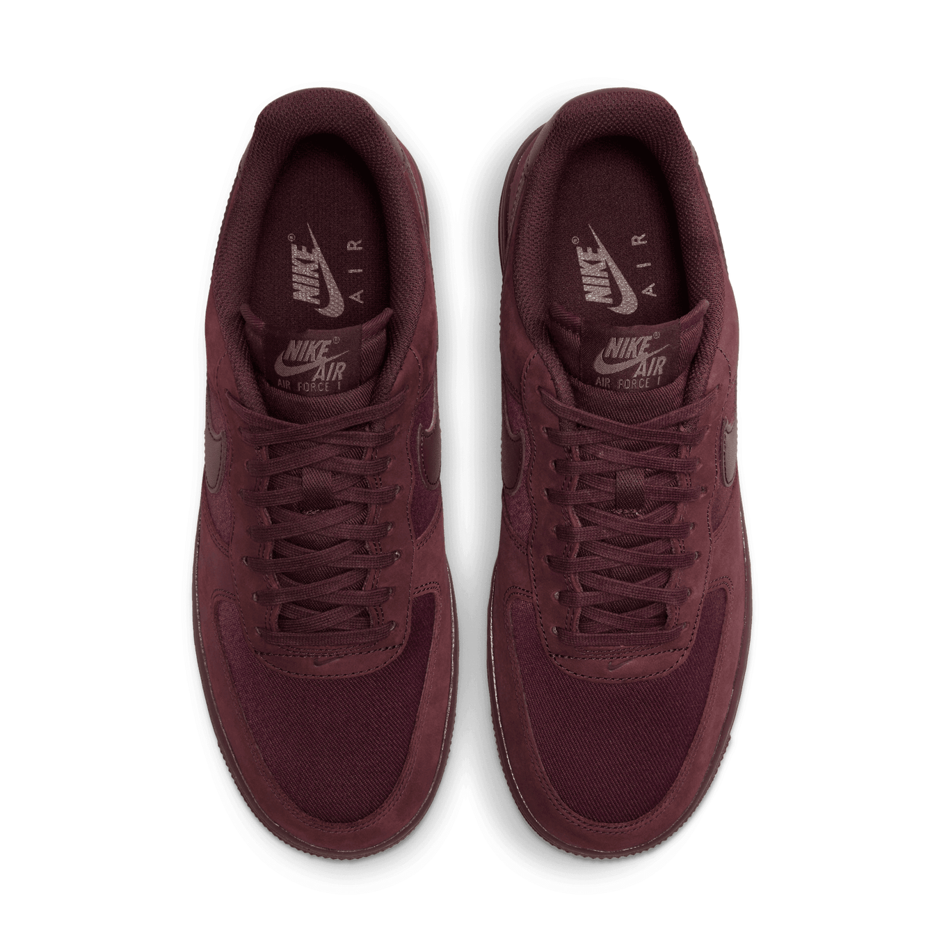 Nike air force burgundy suede clearance