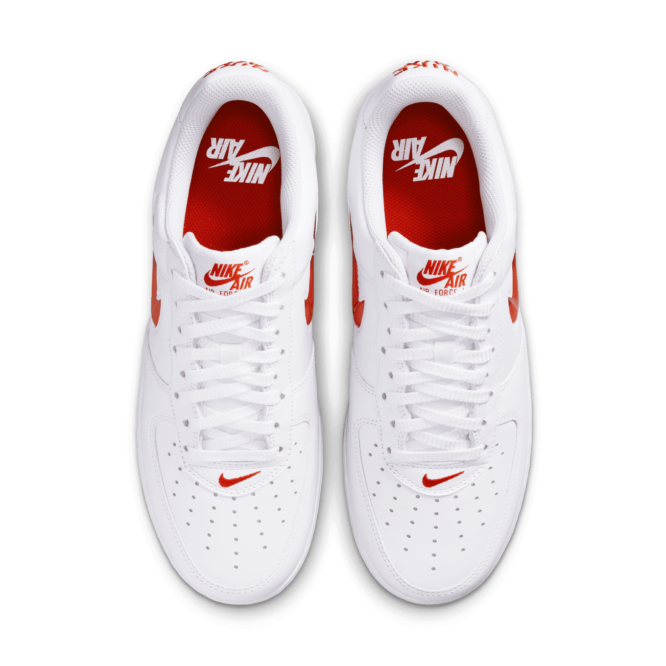 Nike air force on sale 1 low red swoosh