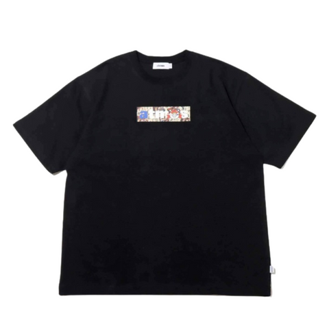 ATMOS × ONE PIECE WANTED POSTER BOX LOGO T-SHRTS BLACK X KID