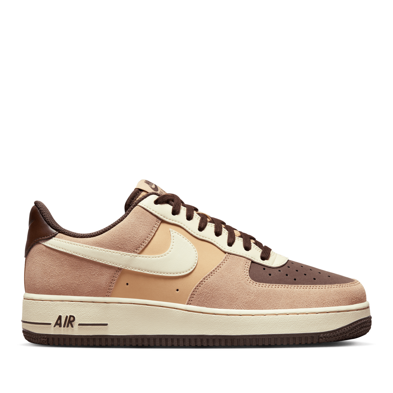 Air force 1 lv8 top brown suede