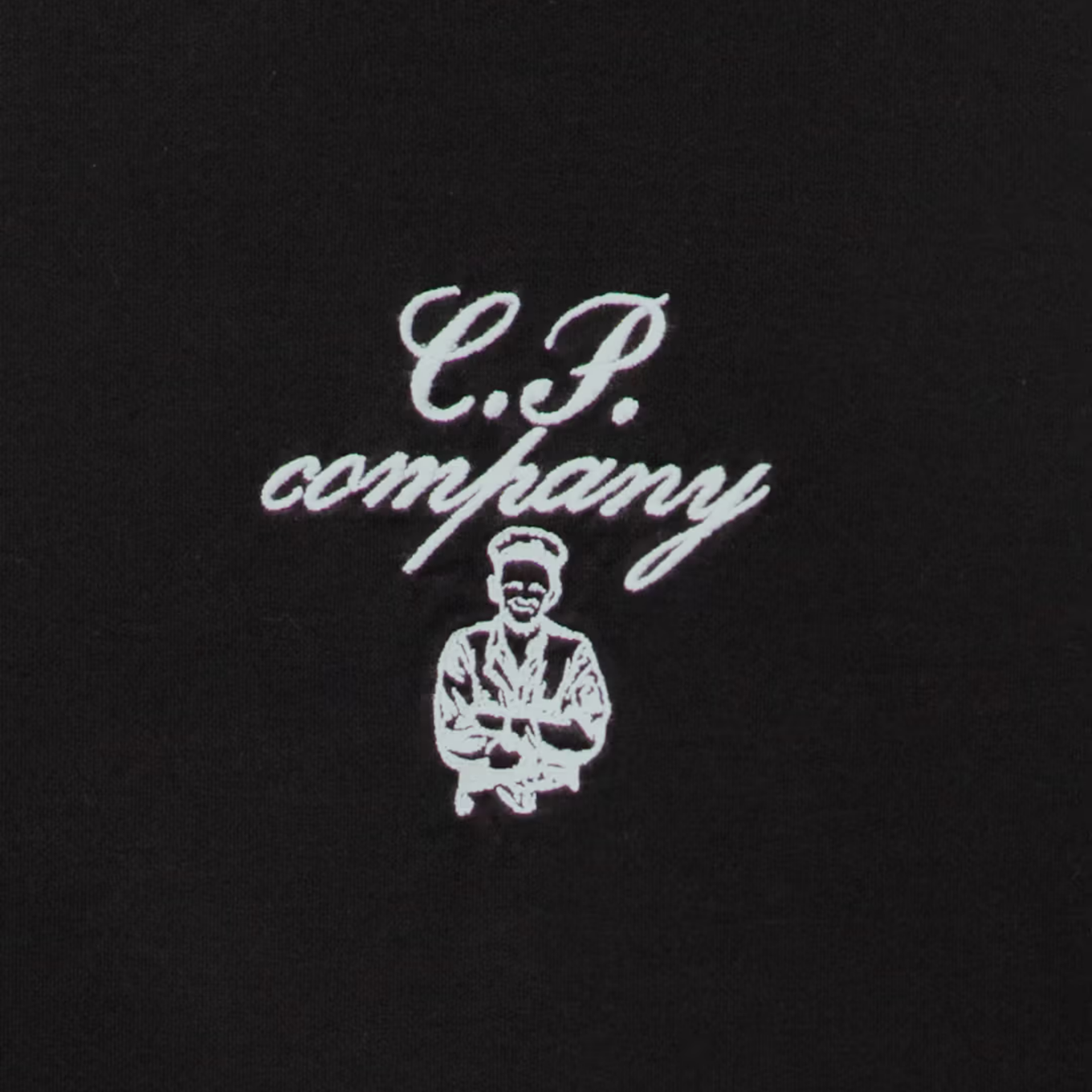 C.P. COMPANY 30/2 MERCERIZED JERSEY TWISTED EMBROIDERY T-SHIRT