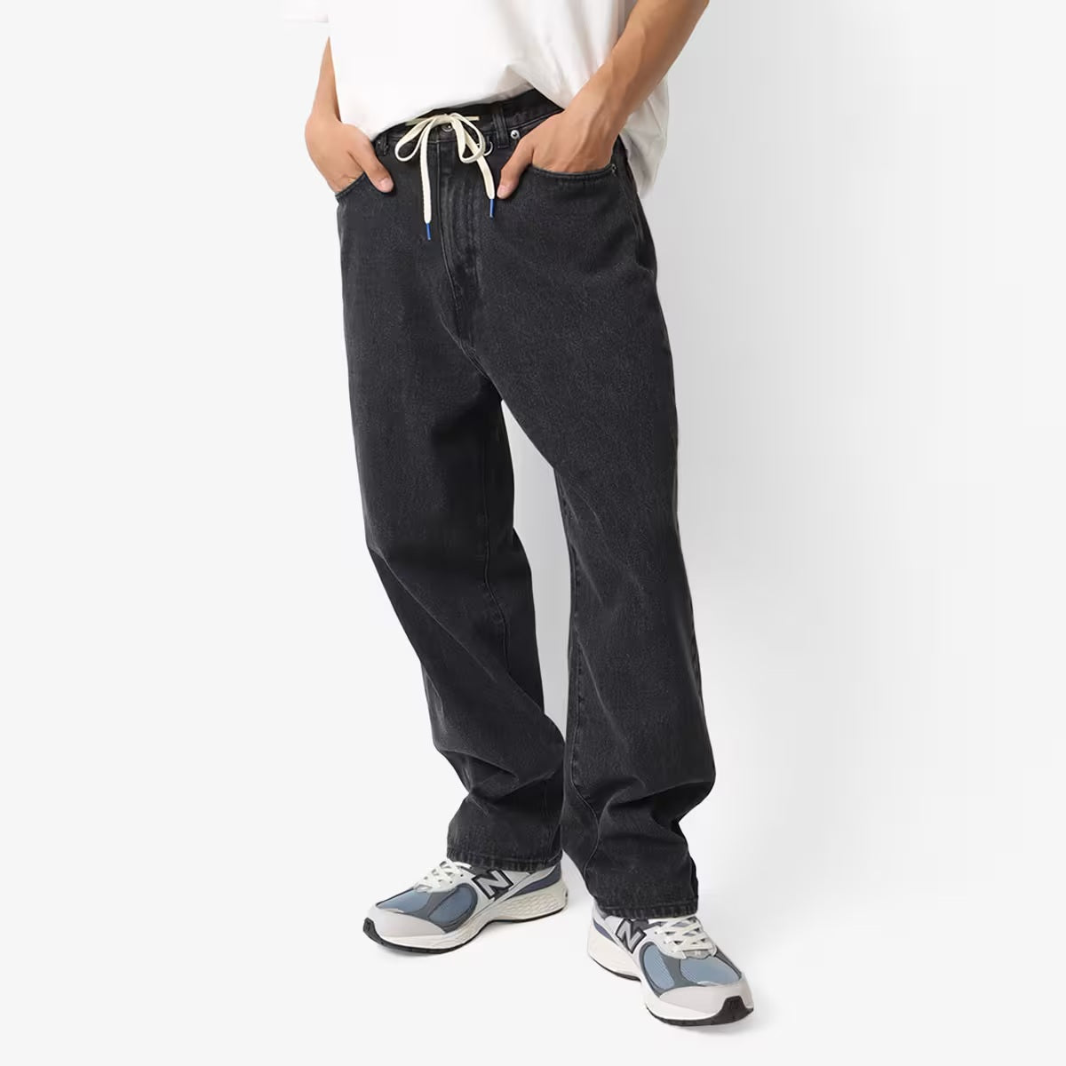 ATMOS BAGGY TAPERED DENIM PANTS