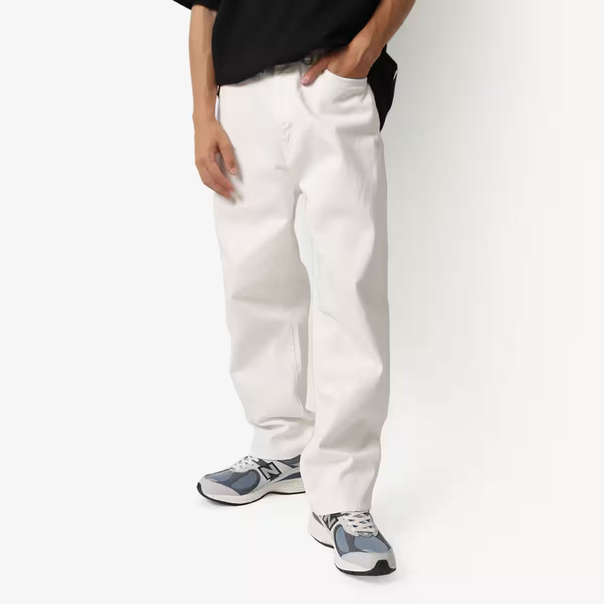 ATMOS BAGGY TAPERED DENIM PANTS