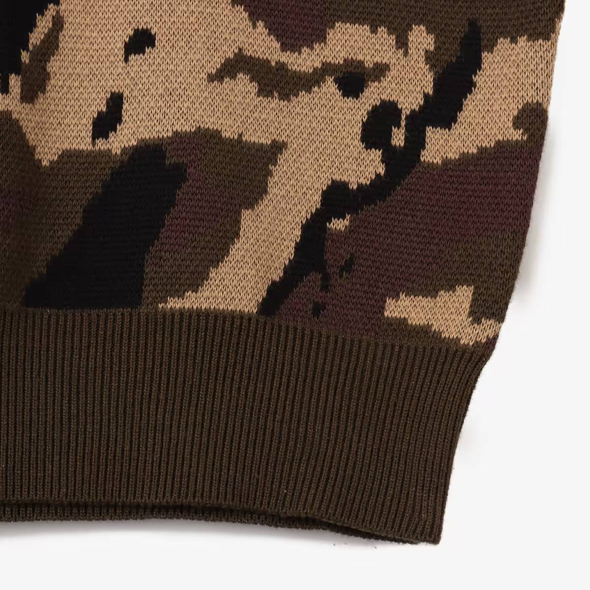 ATMOS SMALL LOGO PATCH KNIT SWEATER