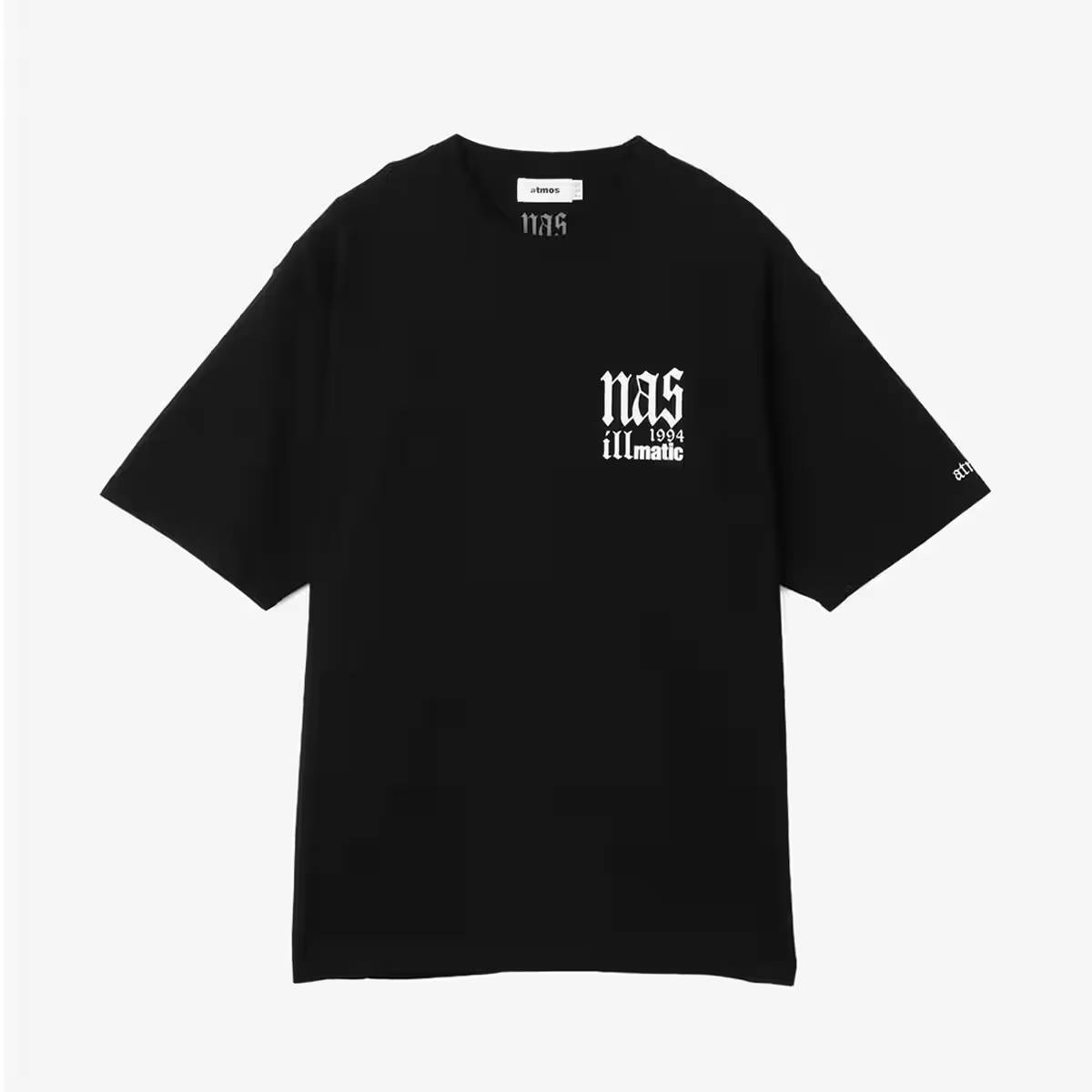 T-shirt Nas Illmatic Logo Noir Blanc - Taille S à 5XL, Neuf Avec étiquettes, Coton, Unisex, Graphique Rap US