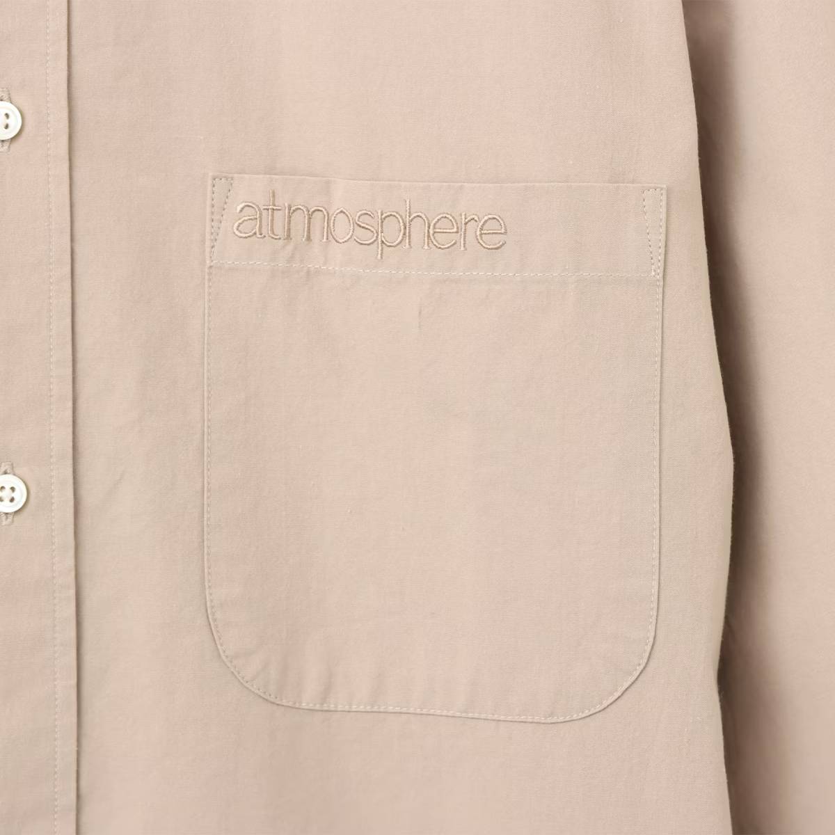 ATMOS COTTON WASHER BROAD SHIRT