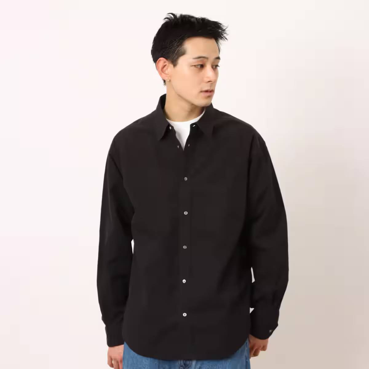 ATMOS COTTON WASHER BROAD SHIRT